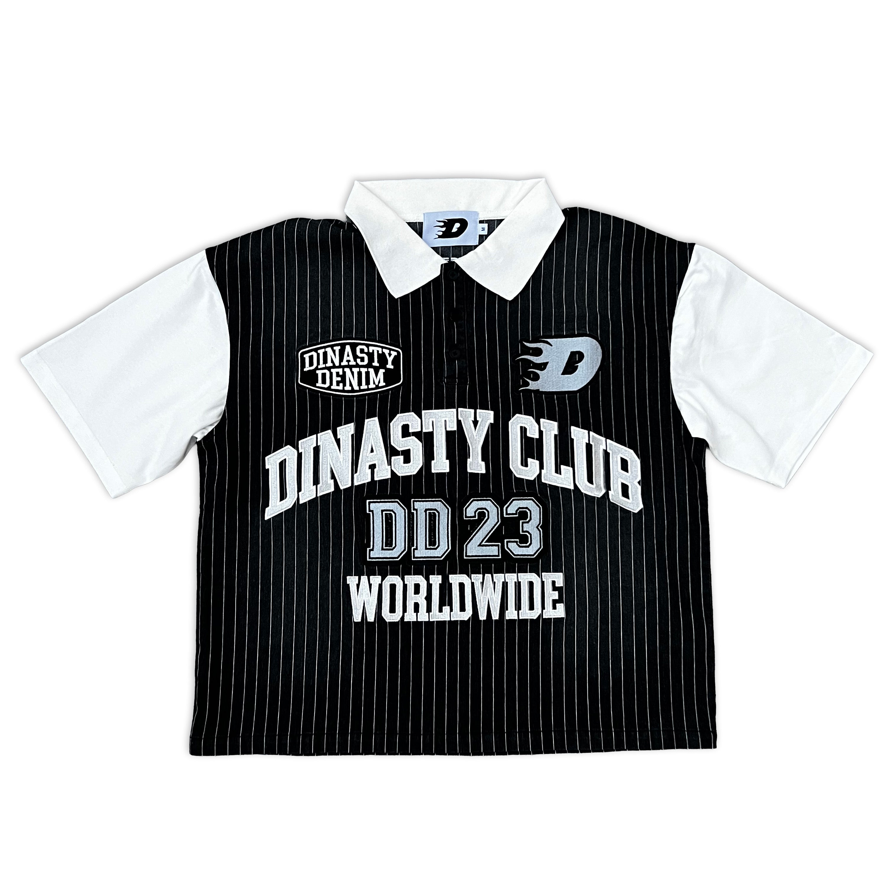 DENIM POLO BLACK