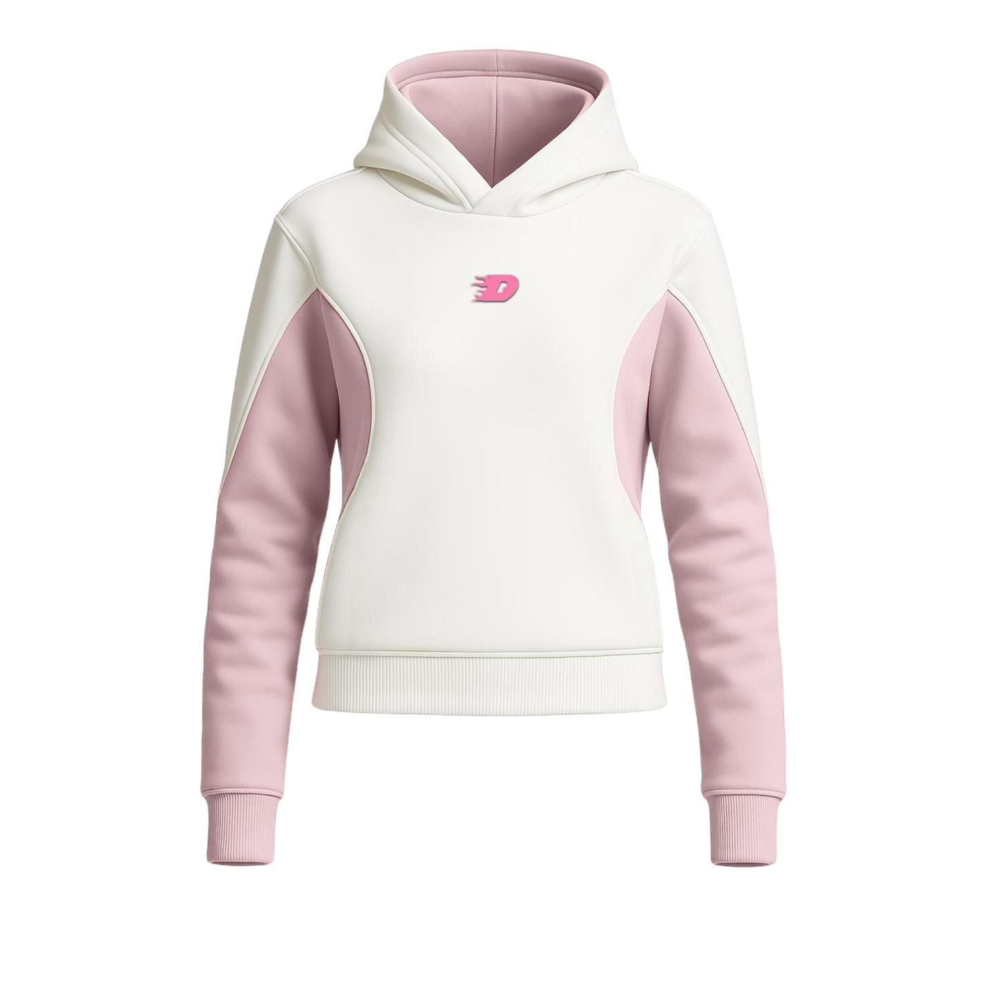 DINASTY FUTURE HOODIE WHITE AND PINK