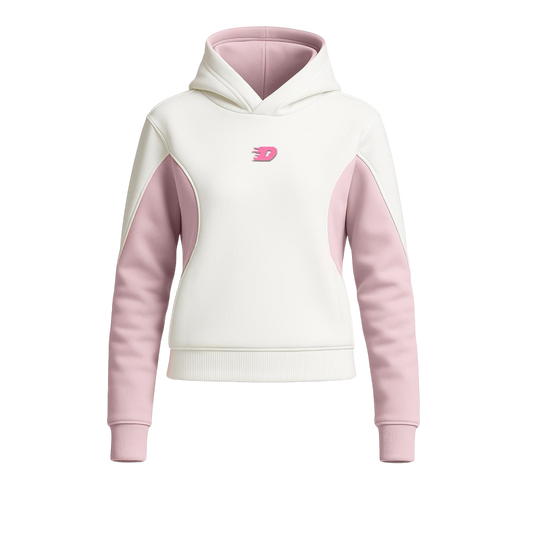 DINASTY FUTURE HOODIE WHITE AND PINK