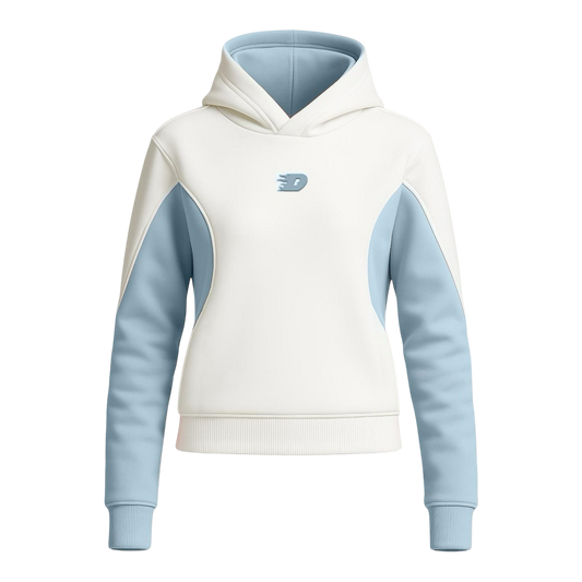 DINASTY FUTURE HOODIE WHITE AND LIGHT BLUE