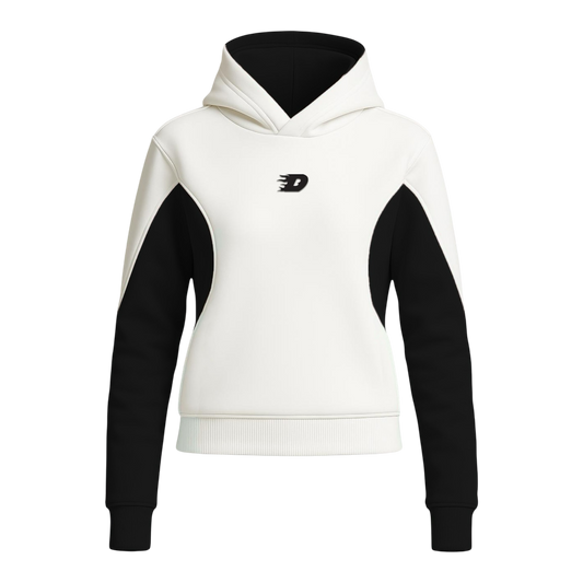 DINASTY FUTURE HOODIE WHITE AND BLACK