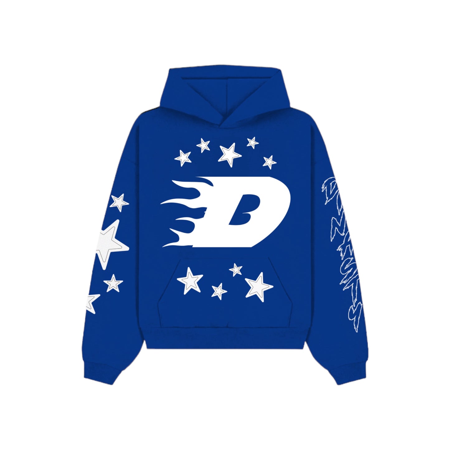 DINASTY HOODIE BLUE AND WHITE