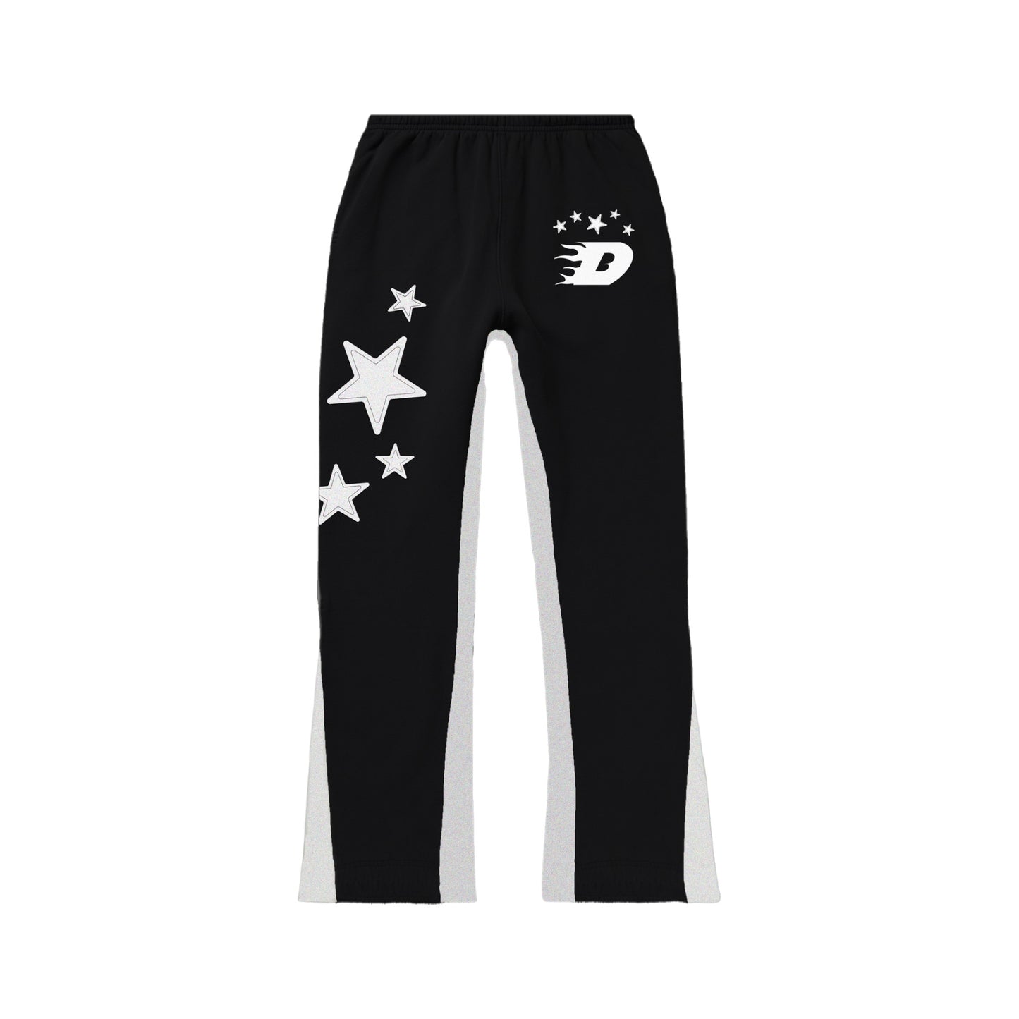 DINASTY FLARED TRACKSUIT BLACK AND WHITE