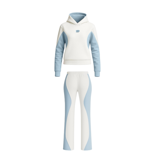 DINASTY FUTURE TRACKSUIT WHITE AND LIGHT BLUE